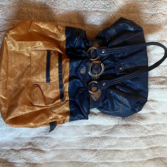 Kathy von Zeeland blue hand bag - Picture 2 of 5